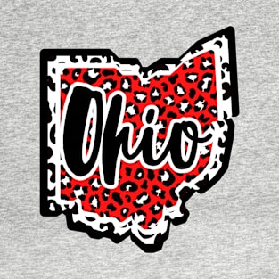 Leopard Ohio Design T-Shirt